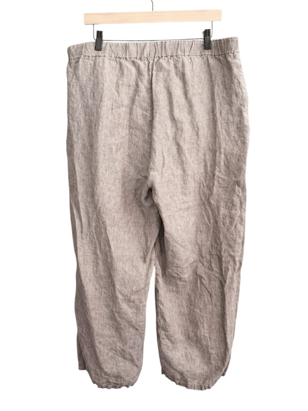 Eileen Fisher Organic Bio Linen Wide-Leg Pant | LARGE - Picture 3 of 10